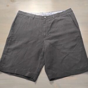 Tommy Bahama Shorts Men's 38 Black Linen Silk Bermuda Style 10" Inseam Golf